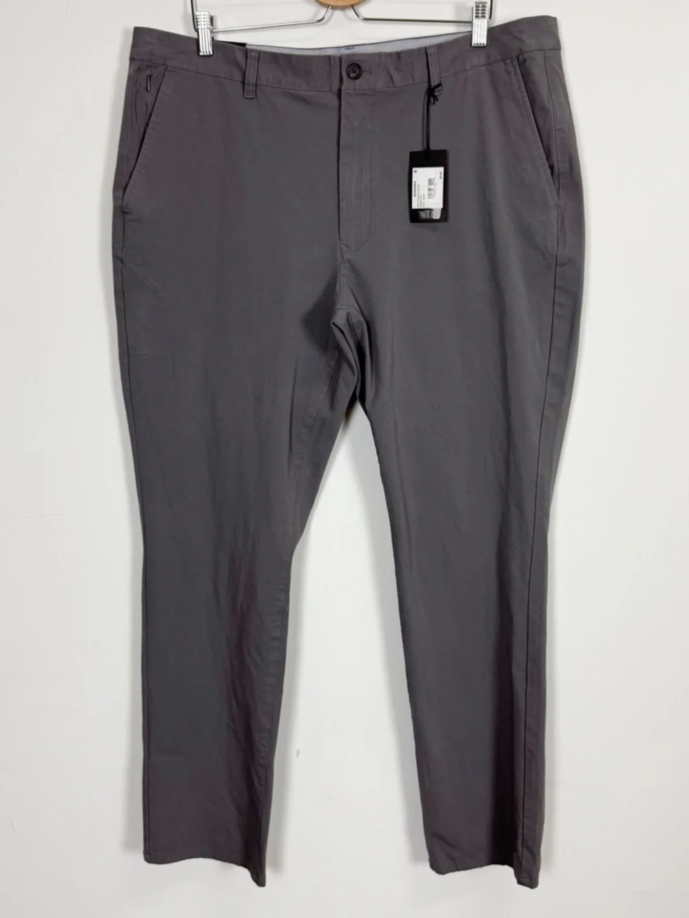 Bonobos Chino Pants Mens 40x32 Gray Slim Cotton Blend NWT